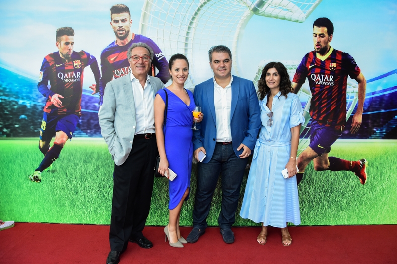 Gerard Pique,Sergio Busquets & Jordi Alba at CCBe
